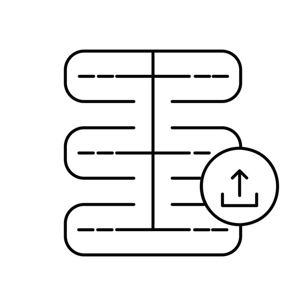 Vector data upload and processing workflow a simplified representation