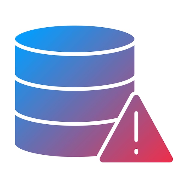 Vector database alert icon vector image can be used for web hosting