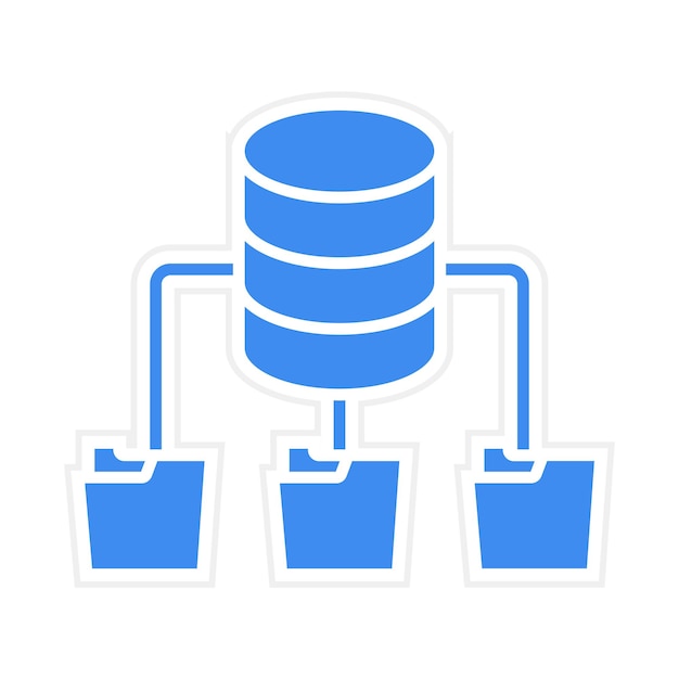 Vector database architecture icon vector image can be used for web hosting