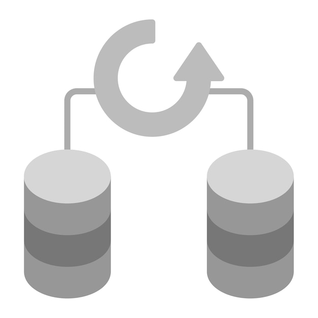 Vector database backup icon vector image can be used for web hosting