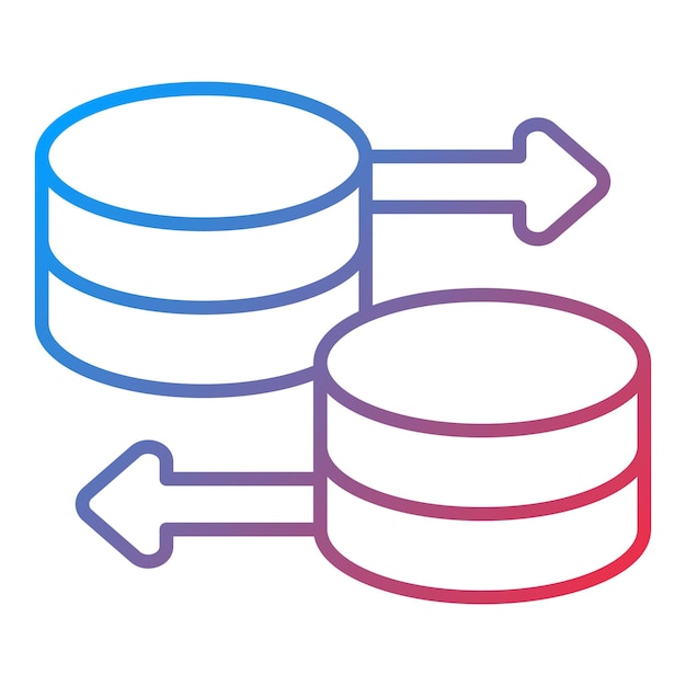 Vector database icon vector image can be used for computer programming