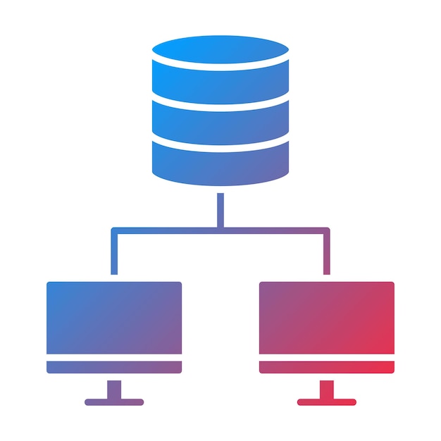 Vector database network icon vector image can be used for web hosting