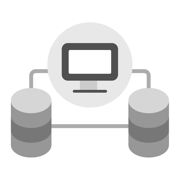 Vector database network icon vector image can be used for web hosting