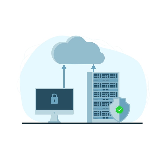 Vector database and personal computer data security cyber security privacy cyber data security concept