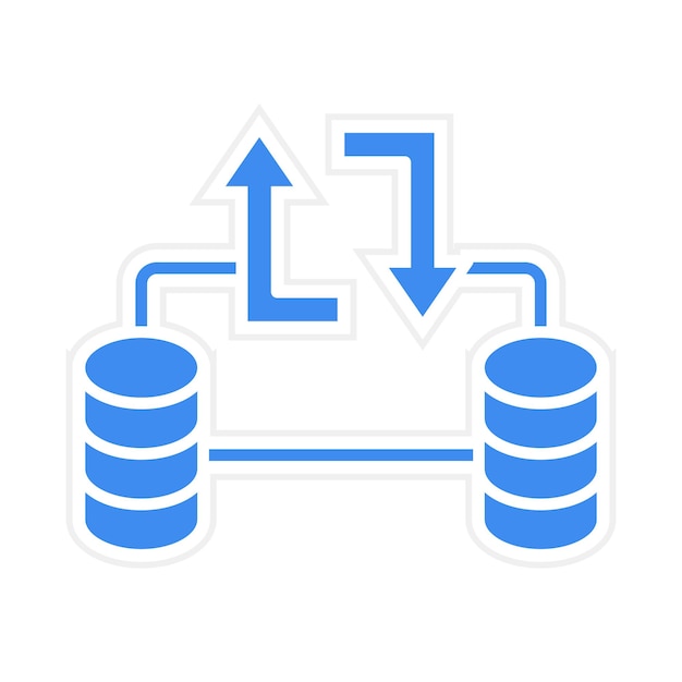 Vector database transfer icon vector image can be used for web hosting