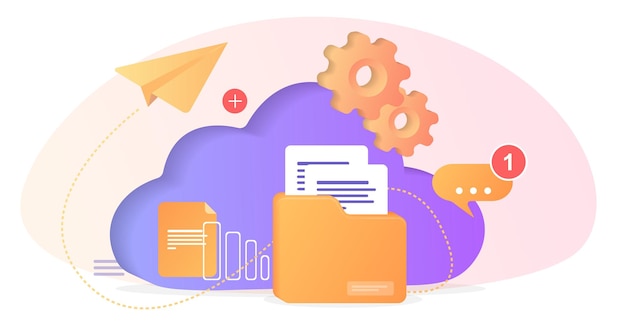 Vector database with cloud server data set process classification databasecompany process development