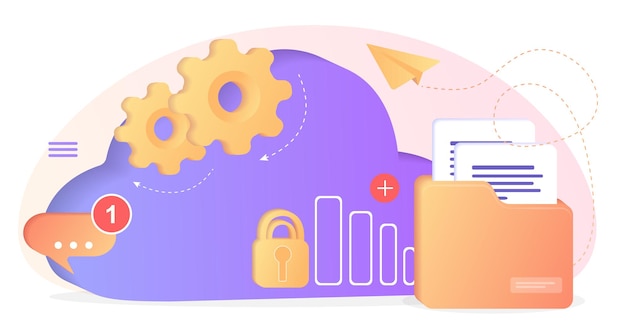 Vector database with cloud server data set process classification databasecompany process development
