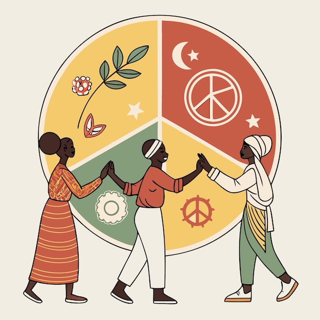 Vector day of human fraternity design