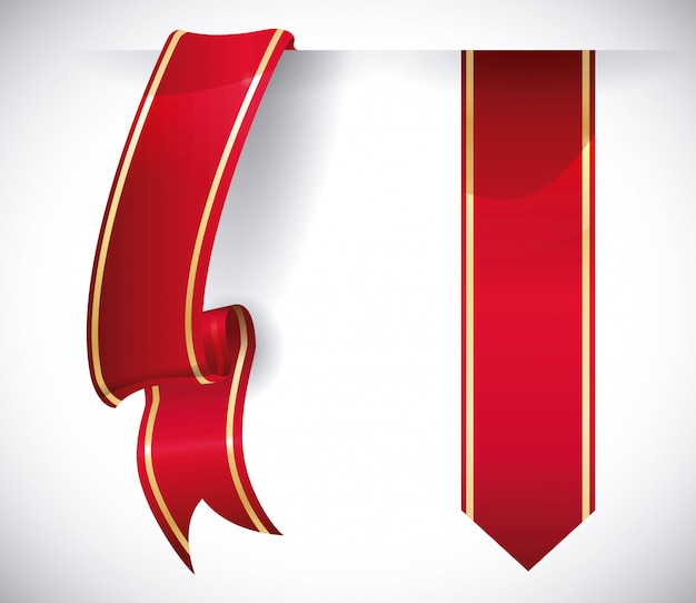 Vector decorative ribbon design.