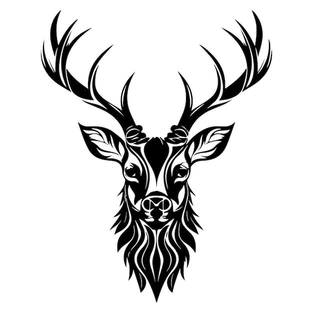 Vector deer vector silhouette