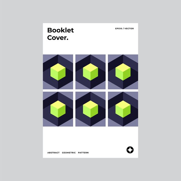 Vector design cover template with geometric shapes