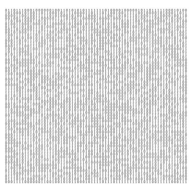 Vector design elements binary computer code halftone pattern dark background vector illustration eps 10 frame with digital data cryptography texture for technology electronic network algorithm