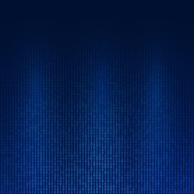 Vector design elements binary computer code halftone pattern dark background vector illustration eps 10 frame with digital data cryptography texture for technology electronic network algorithm