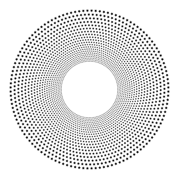 Vector design elements symbol editable color halftone frame dot circle pattern on white background vector illustration eps 10 frame with black random dots round border icon using halftone circle dots textu