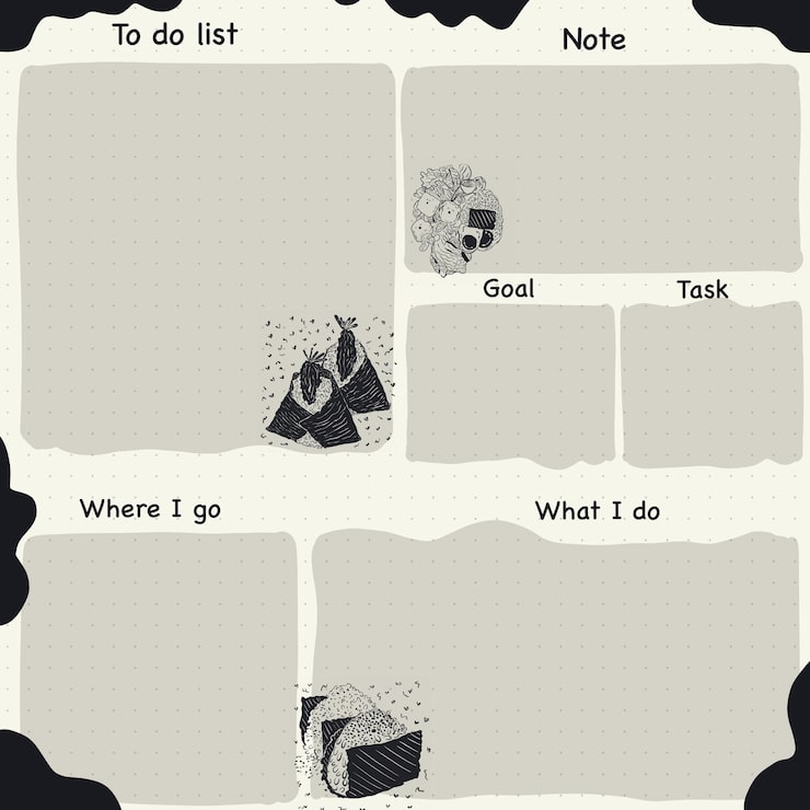 Vector design illustration template note to do list for work productivity