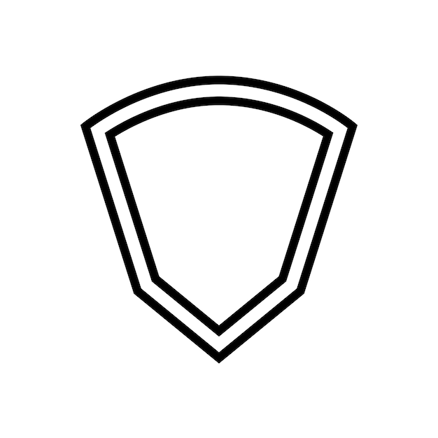 Vector designing with honor iconic shields as inspiration icon vector template flat