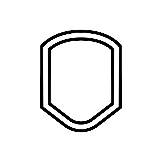 Vector designing with honor iconic shields as inspiration icon vector template flat