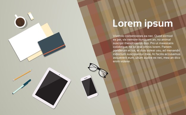 Vector desk template 