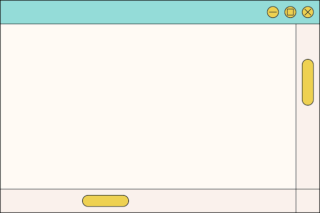 Vector desktop browser and dialog window templates computer user interface elements
