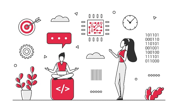 Vector development and programming code