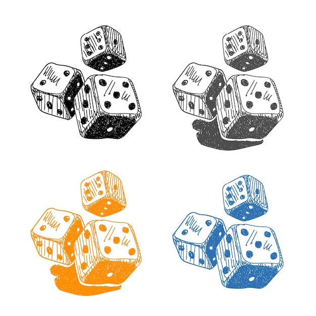 Vector dice sketches