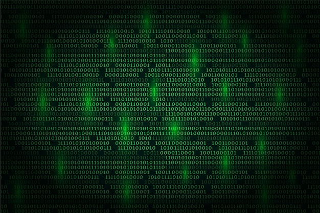 Vector digital binary code vector background