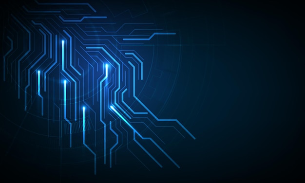 Vector digital brain circuit of ai artificial intelligence with data engineering and processing customer service ai chatbot ai prompt assignment technology business intelligence