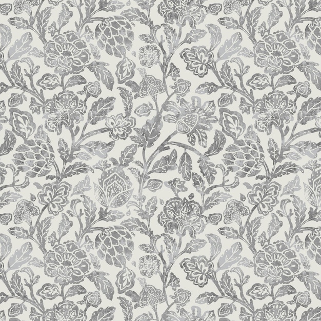 Vector digital floral shirt and sleeve design pattern