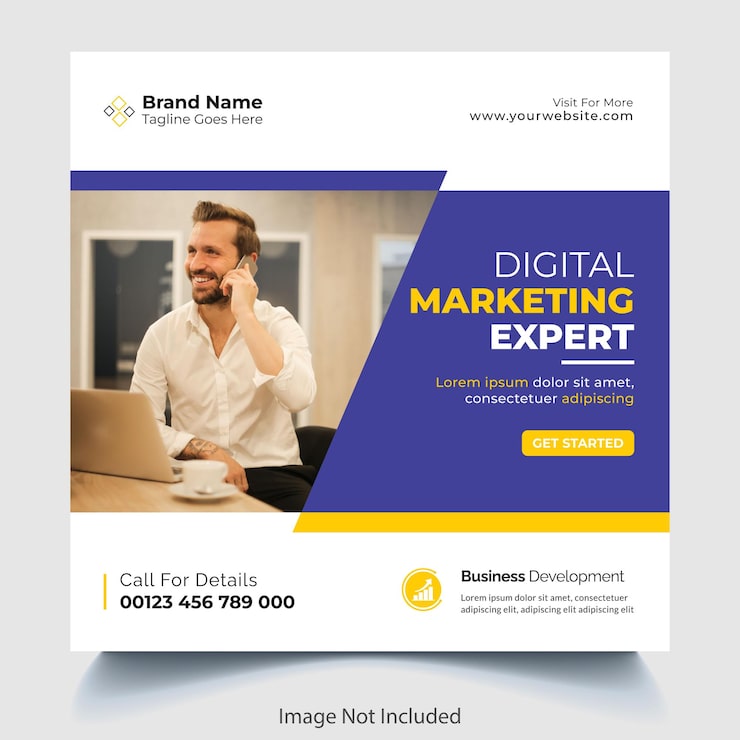 Vector digital marketing social media post