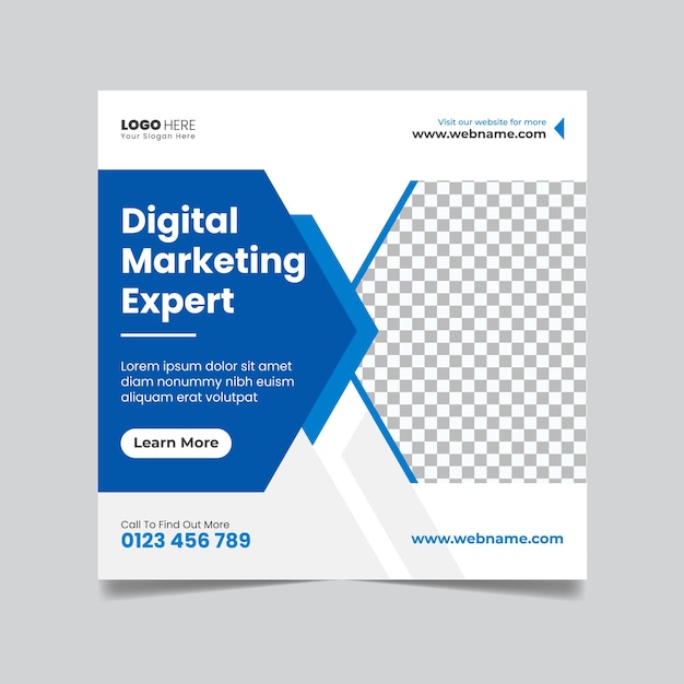 Vector digital marketing templete