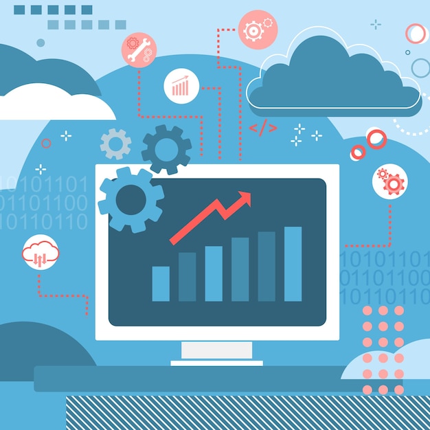 Vector digital service website optimization