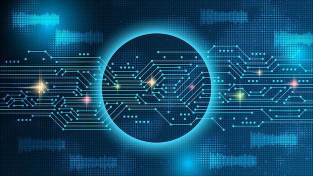 Vector digital technology style vector background