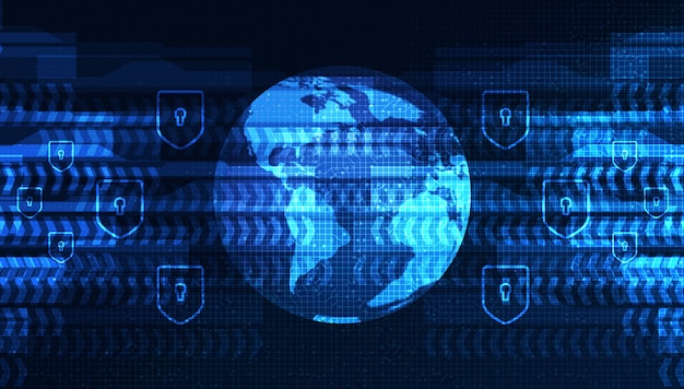 Vector digital world electronic network on global technology background,connection and communication concept design,vector illustration.