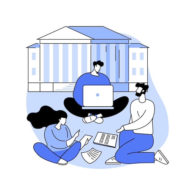 Vector discussing isolated cartoon vector illustrations