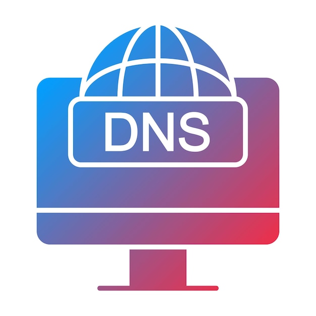 Vector dns icon vector image can be used for web hosting