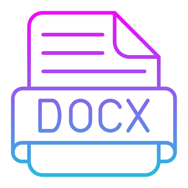 Vector docx icon