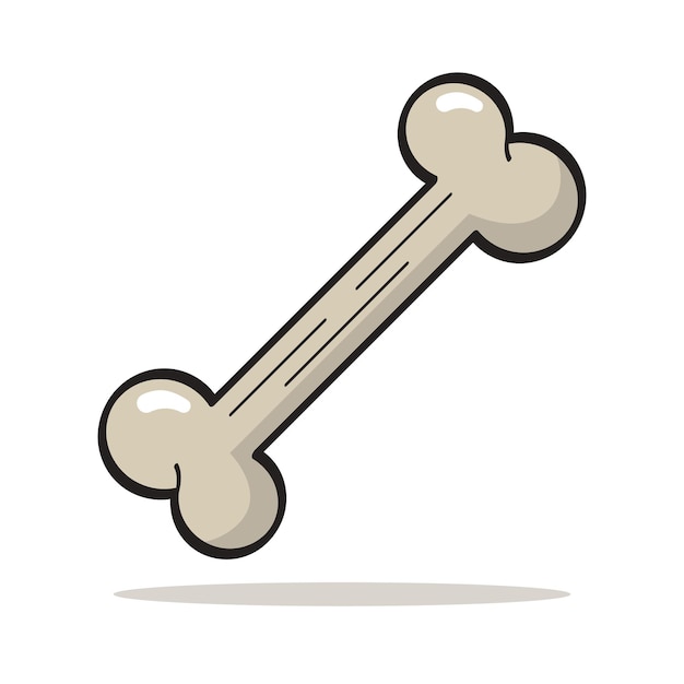 Vector dog bone multiple colours set