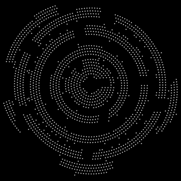 Vector dot circle background vector illustration