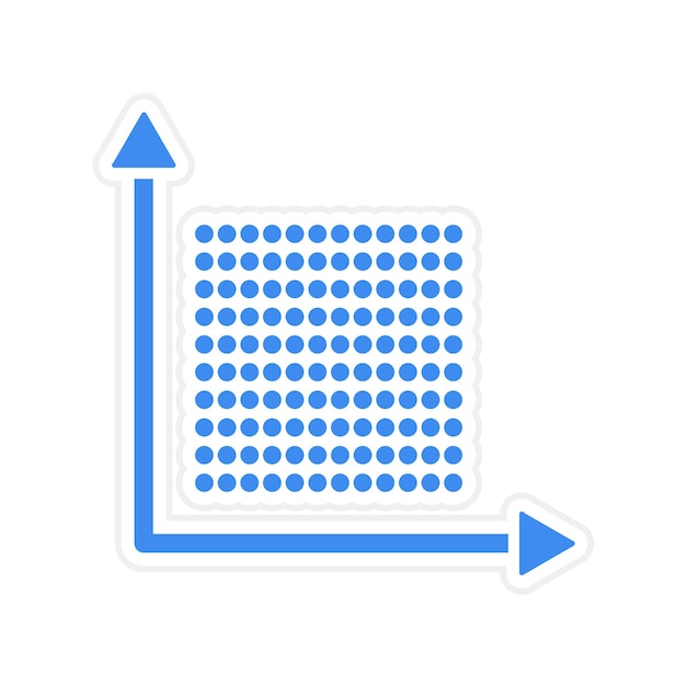 Vector dots per inch icon vector image can be used for ux and ui
