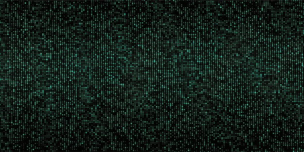 Vector dots texture with noise effect abstract halftone background vector glitch backdrop digital screen with matrix or binary code