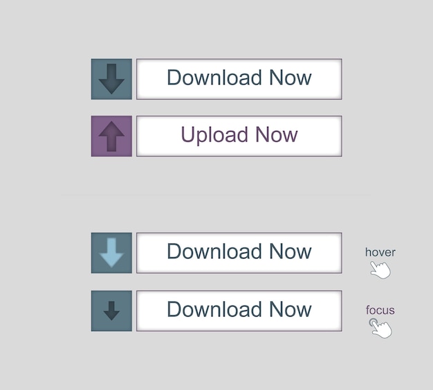 Vector download click button vector design