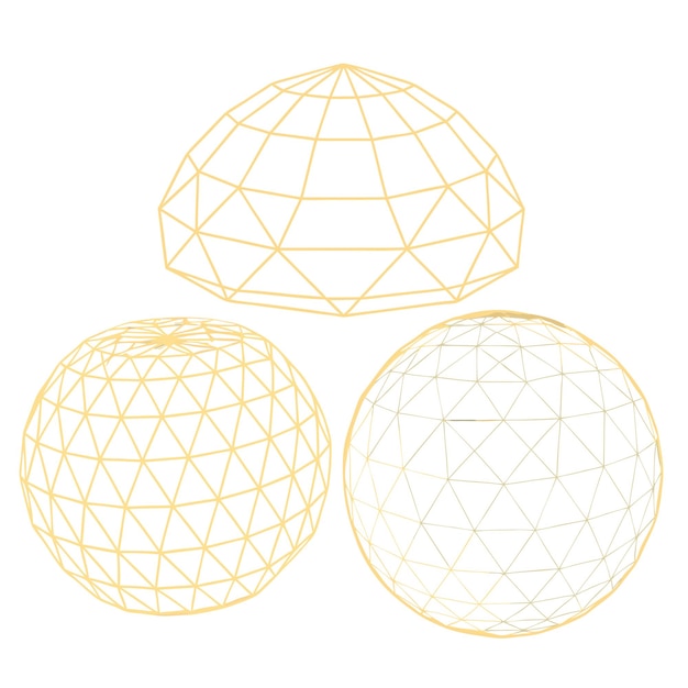 Vector a drawing of circles with a yellow and orange design on it