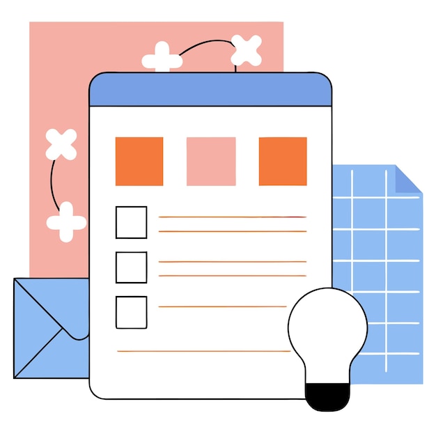 Vector a drawing of a light bulb with a light bulb on it