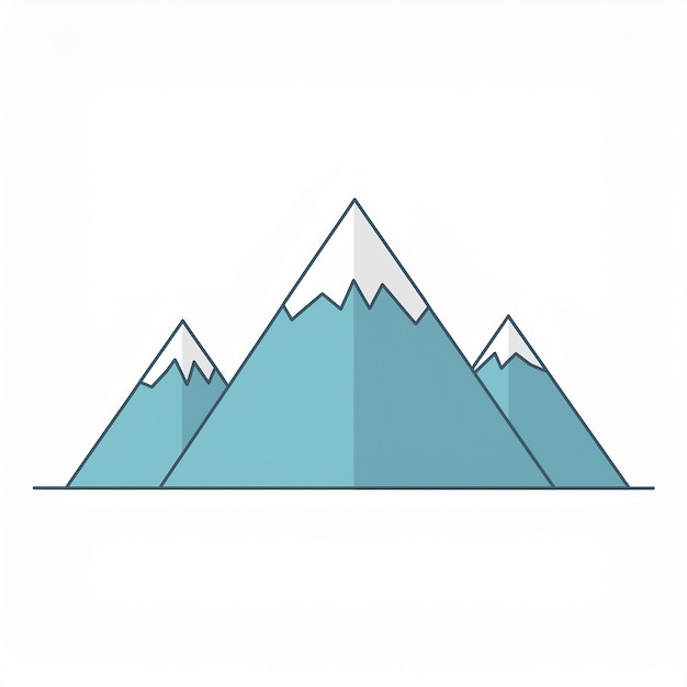 Vector a drawing of a mountain with the word quot mountain quot on it