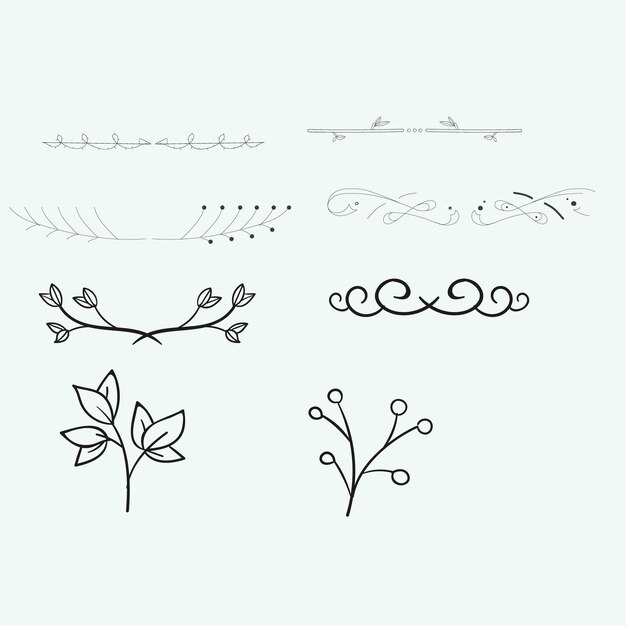 Vector a drawing of a plant with a plant in the middle