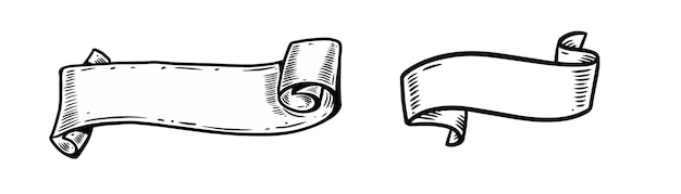 Vector a drawing of a ribbon with the words " the word " on it "