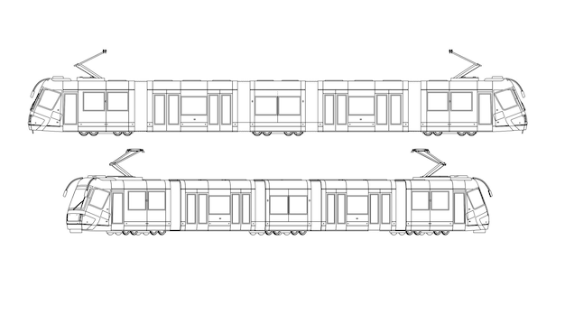 Vector a drawing of a train car with the letter t on it