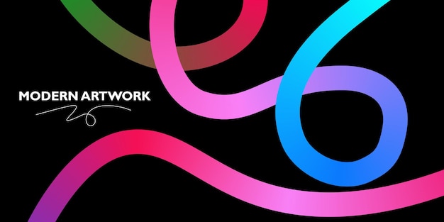 Vector dynamic abstract gradient lines for vibrant modern backgrounds and creative design projects