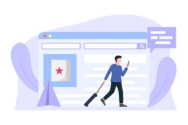 Vector e commerce flat design illustration