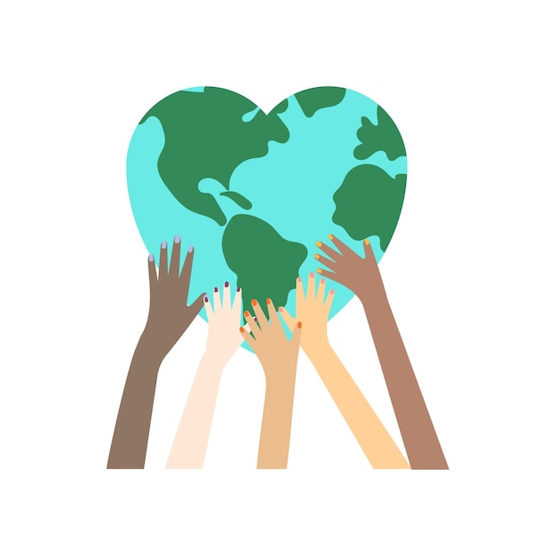 earth world vector illustration green day